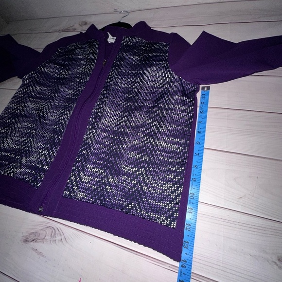 BonWorth Purple Zip-Up Jacket Size SP (Small Petite) Lightweight Vintage - Picture 5 of 6